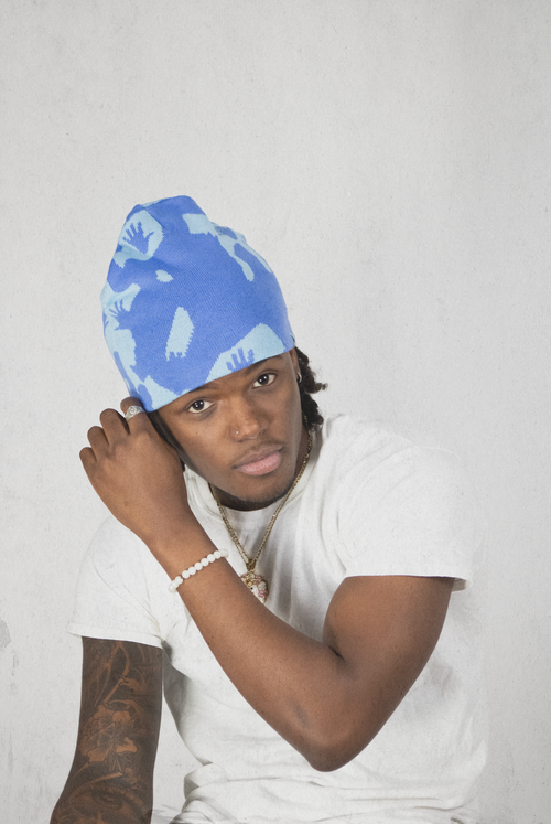 TRAPPED SOULS BEANIE (BLUE/BLUE)